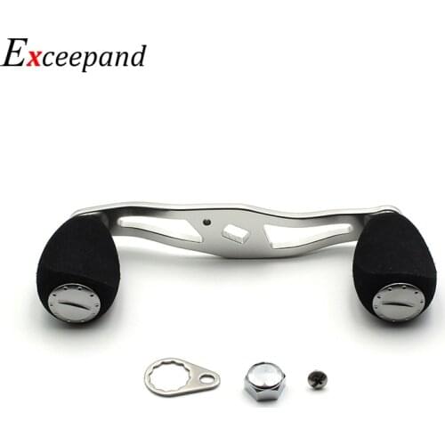 Exceepand 95 mm Fishing Reel Handle 4 SS Bearings Baitcasting Reel Grip for Abu Garcia Daiwa