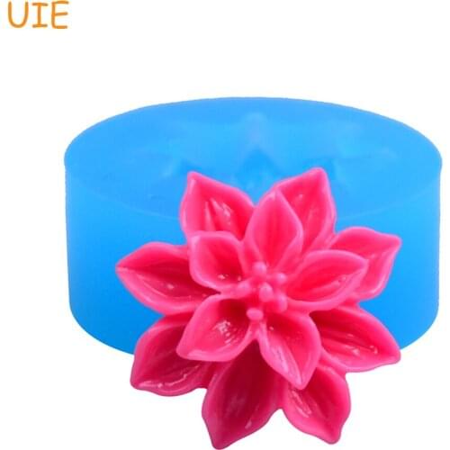 HYL062U 20.6mm Flower Silicone Mold - for Cake Decoration, Fondant, Sugarcraft, Scrapbooking, Gum Paste, Candy, Resin, Jewelry