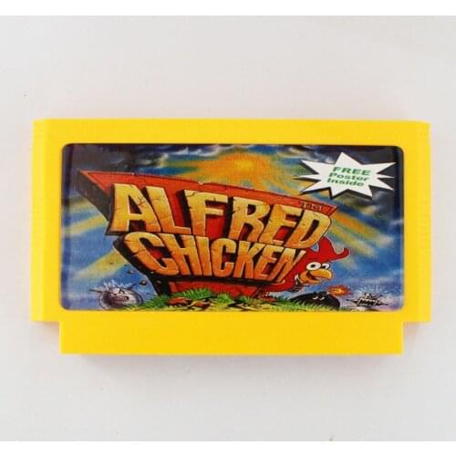 Alfred Chicken 60 Pin Game Card For 8 Bit Subor Game Player