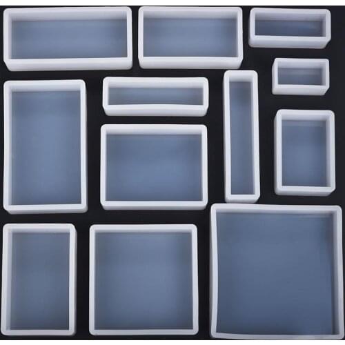 Cube Cuboid Silicone Molds Resin Mold For Dried Flower Resin Decorative Craft DIY Crystal Epoxy Resin Crafts Making Mould Tools