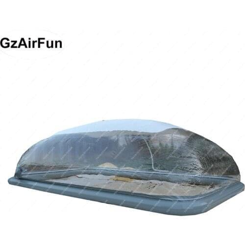 Hot-selling portable inflatable clear transparent swimming pool cover dome for outdoor using