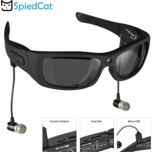 MP3 Player 1080P Glasses Camera with Bluetooth Sunglasses DV Headset Sports Driving Forensics Recorder Polarized HD Lens Cam