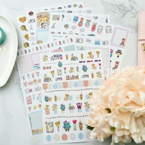 YPP CRAFT Lovely Girl Stickers Set for Scrapbooking Happy Planner/Card Making/Journaling Project
