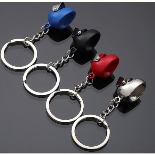 New Arrival Metal Motorcycle Helmet Keychain Cute Safety Knight Hat Auto Motor Casque Key Chains Ring Creative Classic Gift