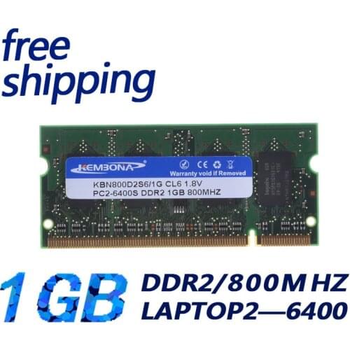 KEMBONA Brand Memory DDR2 Ram 800Mhz 1GB 1G for Notebook Sodimm Memoria Compatible with DDR 2 667Mhz 533Mhz Free Shipping