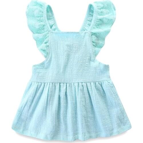 2019 summer baby girl dress kids princess rufffles clothings lace cute sweet clothes kids dresses for girls