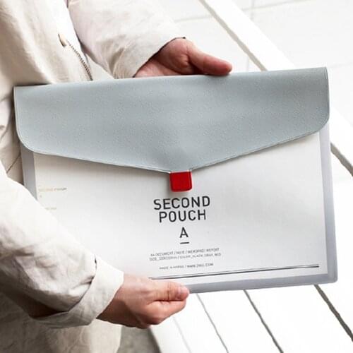 Translucent A4 Portable Briefcase Document Storage Bags Office Information Arrange Pencil Case Stationery Organizer Packages