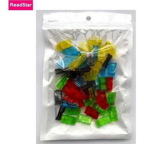 [ReadStar]50PCS/LOT High quality gold plating color CAT5e UTP RJ45 plug unshielded RJ45 connector 5 colors x10 pieces each color