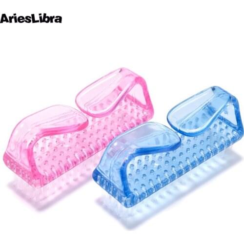 AriesLibra Rectangle Nail Dust Brush Nail Cleaning Brush Tool Manicure Pedicure Soft Remove Dust Clear Manicure Nails Art Tools