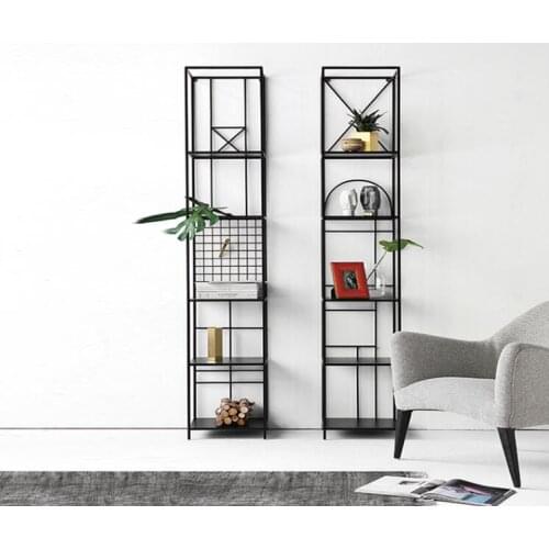 Nordic wrought iron racks ins decorative lockers floor shelves online celebrity bedroom office display shelves