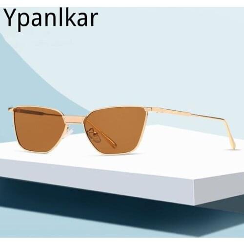 Fashion Cateye Sunglasses Women Vintage Eyewear For Women Mirror Retro Shopping Oculos De Sol Feminino UV400