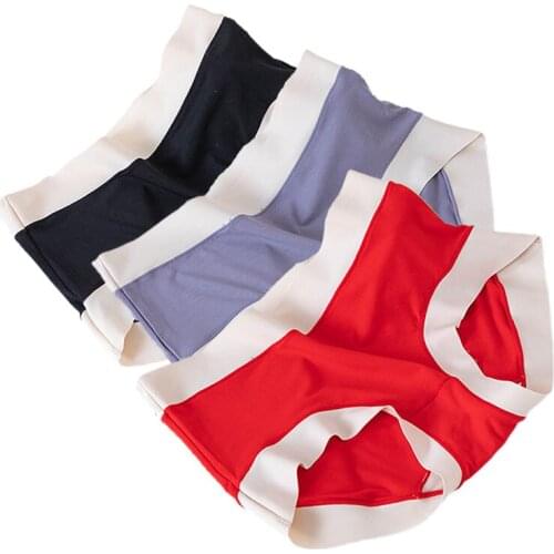 Womens Panties Female Underpants Sexy Thongs High Waist Panties Lingeries Briefs Seamless Underwear 3PCS/Set