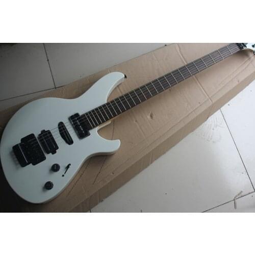 Orphan unique 6 strings guitar ,white body,black tremole bridge,P90 pickups,26 frets,black button