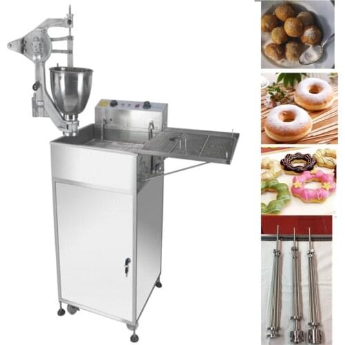 Vertical hand shake donut machine circle Donut fryer maker with Workbench Doughnut maker Ophelia ball donut making machine