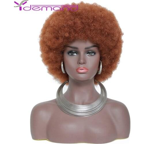 Y Demand Womens Wigs Short Fluff Wigs For Women Black Kinky Curly Synthetic Hair For Party Dance Cosplay Wigs With Explosion