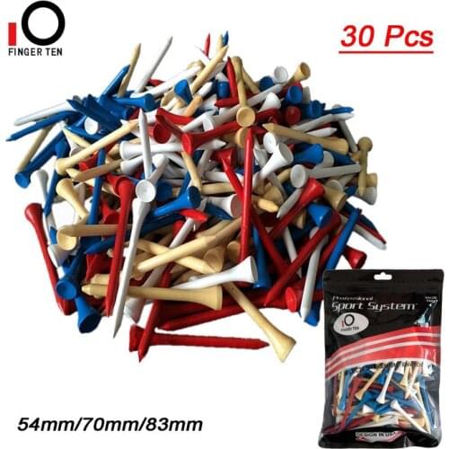 30 Pcs 54mm 70mm Durable Wood Golf Tees High Quality Wooden Tees Balls Holder Accessories for Men Women