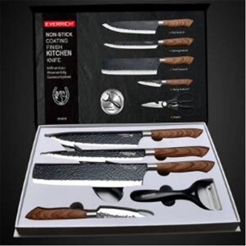 6PCS Stainless Steel Kitchen Knives Suit Gift Box Kitchen Tools Accessories Fruits And Vegetables Peeler