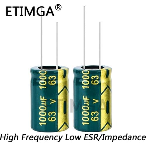 4PCS/LOT 63V 1000UF Aluminum Electrolytic Capacitor Size 16*25 1000UF 20