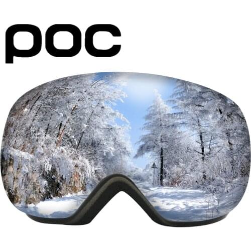 POC Brand Ski Goggles Men Women Winter Anti-Fog Snow Ski Glasses With Free Mask Double Layers UV400 Snowboard Goggles