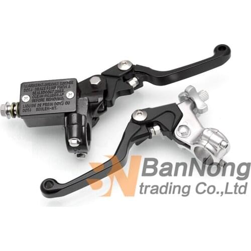 Free shipping 7/8"22mm Clutch lever mirror seat Hydraulic brake Master Cylinder For Honda CR80R CR80RB XR80R XR100R 1985-2004