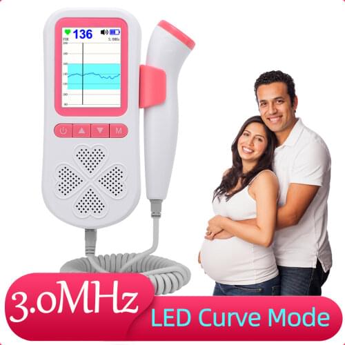 With box VIP link Doppler Fetal Heart rate Monitor
