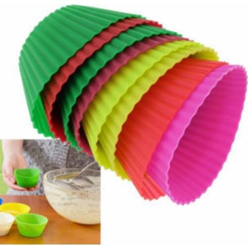 Bakeware Pastry Tools Color silicone Mini Paper Cake Egg Tart Mold Baking Muffin Cake Cups Chocolate Cupcake Wraps 20pcs/lot