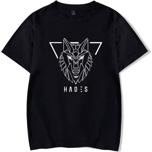 Hades summer hot sale letter pattern printing loose T-shirt short-sleeved casual all-match Harajuku trend neutral T-shirts tops