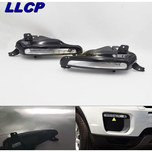 For Land Rover For Range Rover Evoque 2015 2016 2017 2018 LED DRL Front Bumper Fog Light Fog Lamp