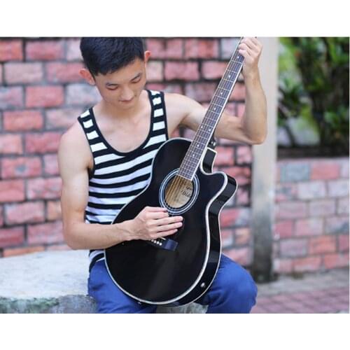 Guitar Basswood Backplane 40-Inch Electric Box Black Unisex