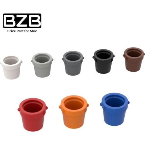 BZB MOC 95343 Small Bucket High-tech Building Block Model Kids Toys DIY Technical Brick Parts Best Gifts