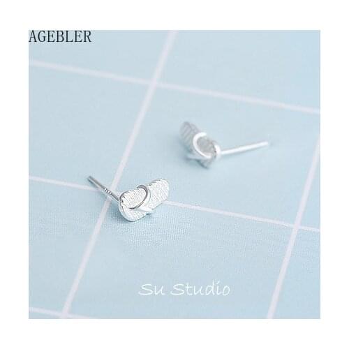 Lovely Cute Cartoon Silver Stud Earrings Slippers Pattern Jewelry Summer Style Women Jewelry Girls Gift
