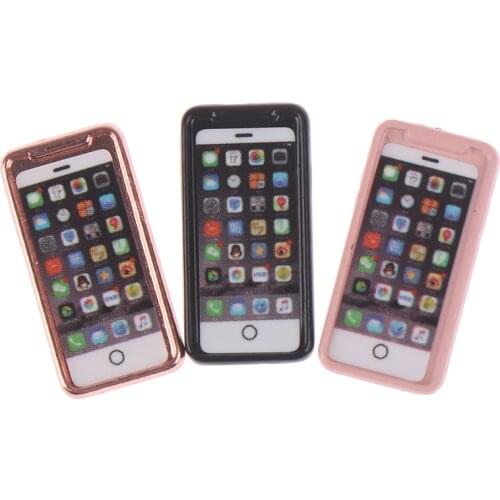 Miniature Accessories Mini Resign Mobile Phone Model Simulation Toy for Doll House Decoration 1:12 Dollhouse