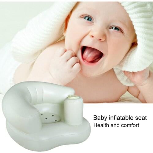Multifunctional Baby Children Inflatable Bathroom Sofa PVC Inflatable Seat Learn Dinner Chair Portable Bath Stool For Babies