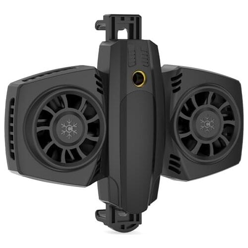 Mobile Phone Radiator Dual Fan Semiconductor Radiator Cooling Fan Game Rack Silent for Live Hosting