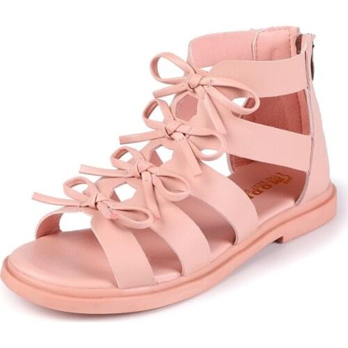 Fashion Girls Comfortable Sandals New Princess Shoes Children Soft Bottom Beach Shoes 2019 Summer Childrens Pink Shoes A900