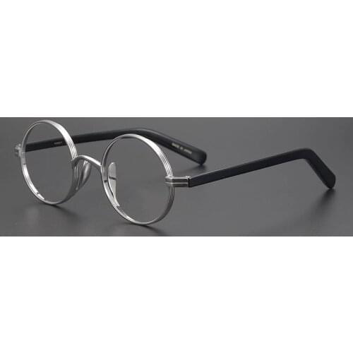 Japan Handmade John Lennon Titanium Round Frame Vintage Men Glasses Super Light Small Face Eyeglasses Women High Myopia Oculos