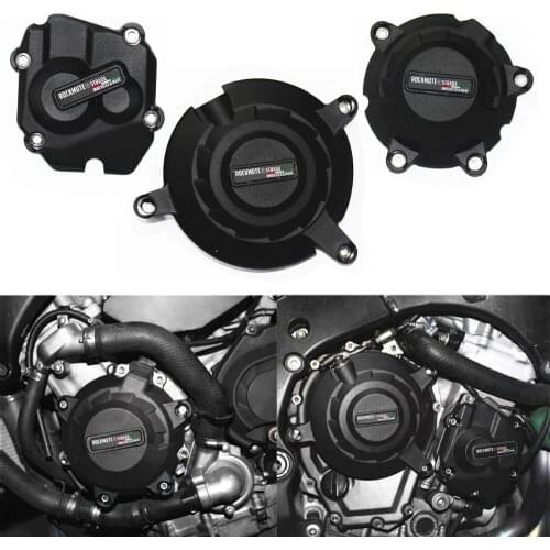 Gear Box Engine Full Cover Crash Protector Slider Pad For Kawasaki ZX10R ZX-10R 2011-2020