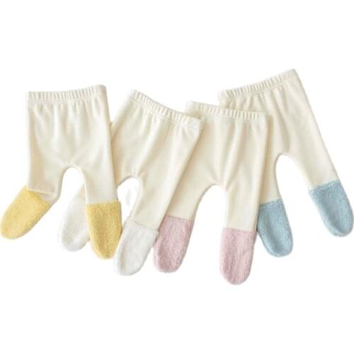 Baby Newborn Footed Pants Winter Girl&boy Cotton Leggings 0-36month Footed Tight Stocking Girls Comfortable Elastic Pants1-3year