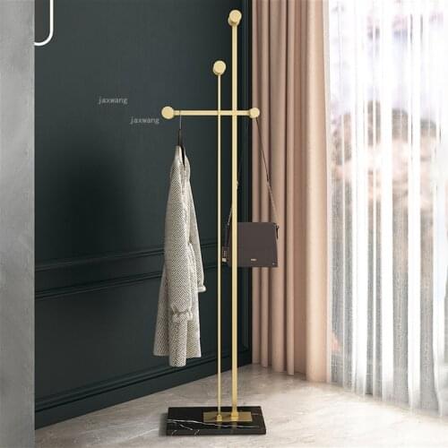 Living Room Furniture Floor Hangers Simple Bedroom Dormitory Coat Rack European Style Wrought Iron Bathroom Office Clothes Racks