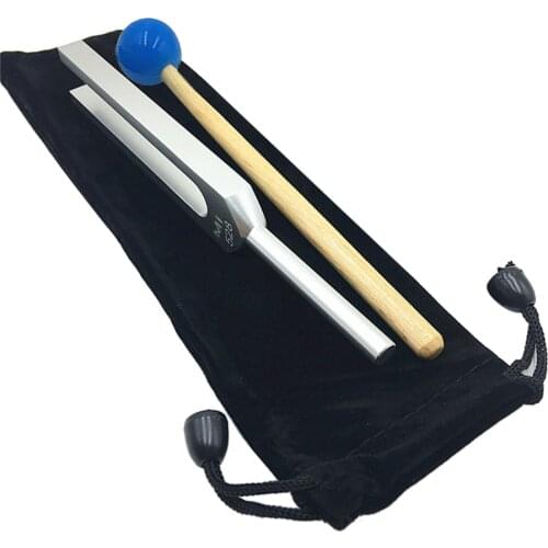 Aluminum Alloy 528Hz Tuning Fork & Hammer Ball for Meditation Prayer Yoga