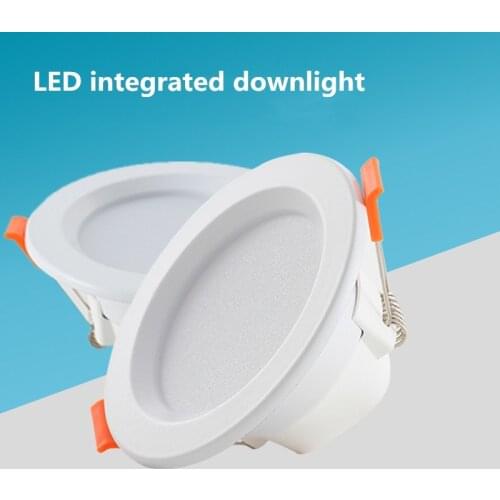 LED Downlight 3W 5W 220V LED Recessed Ceiling Spot Light 9W 12W 18W Panel Down Light Round LED Lighting Cool/ Warm White 3 Color