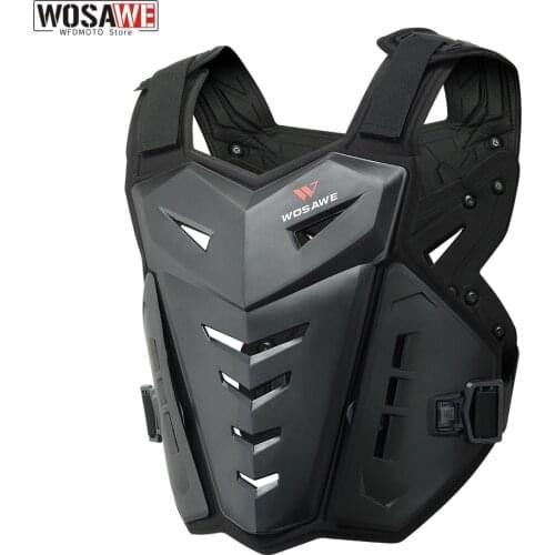WOSAWE Adult Motorcycle Protective Vest Motocross Body Armor Moto Jacket Back Chest Protector Off-Road Dirt Bike Protective Gear