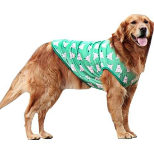 S-10XL Summer Dog Vest Pet Clothing Cat clothes Jacket for Small Dog clothes Printed Stripe Vest Costume T-shirt Puppy Clothes