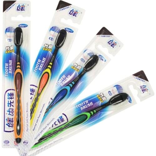 30Pcs Free Shipping Bamboo Charcoal Toothbrush