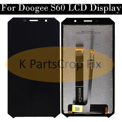 5.2''For Doogee S60 LCD Display+Touch Screen 100% Original Tested LCD Digitizer Glass Panel Replacement For Doogee S60