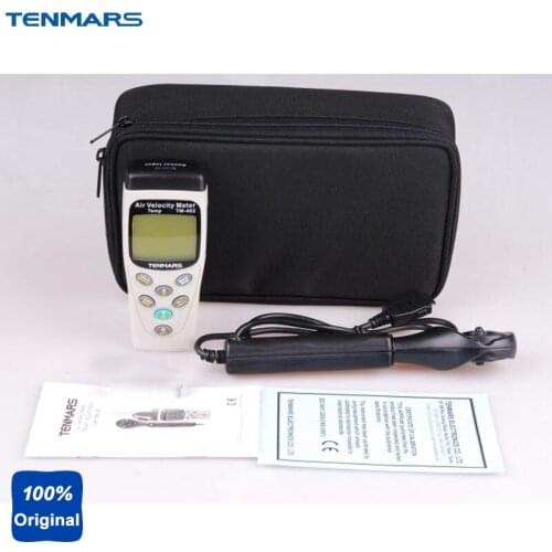 Anemometer 0.4~25m/s Air Velocity Meter Airspeed and Temperature Tester TENMARS TM402