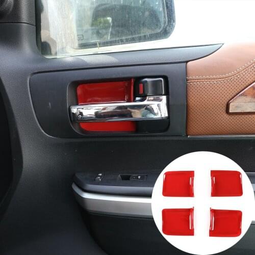 For 2007-2021 Toyota Tundra/Sequoia ABS inner door bowl protective cover sticker car interior accessories