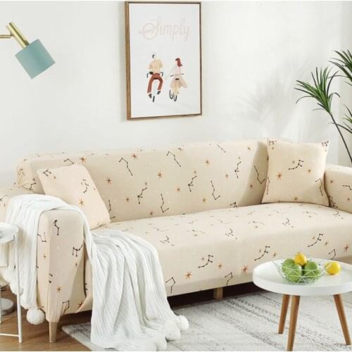 Geometric Elastic Sofa Covers Couch Chair Protector with the same pillowcase for Living Room Modern Sectional Corner Slipcovers