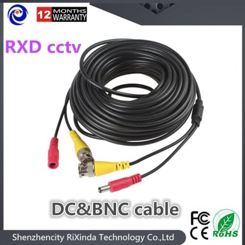 20m CCTV Extension Cable Plug and play Video Power Wire BNC RCA Cord CCTV Camera Accessories for Security Surveillance DVR Kit