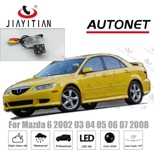 JiaYiTian rearview camera For Mazda 6 2002 2003 2004 2005 2006 2007 2008 4D 5D Reverse camera license plate camera backup camera